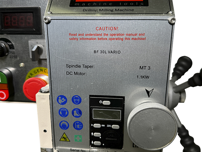 Настольный фрезерный станок BF 30L Vario — фото 5