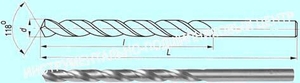 Сверло d 10,6х110х180  ц/х  Р18  удлиненное (cnic61389)