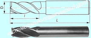 Фреза Концевая d28,0х 45х121 ц/х Р6М5К5 Z=4 "CNIC" dхв-25мм (cnic65659)