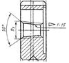 Плашка Коническая дюймовая   К    3/4"(NPT), 14 ниток/дюйм, dнар.55мм "TLX" (cnic66554)