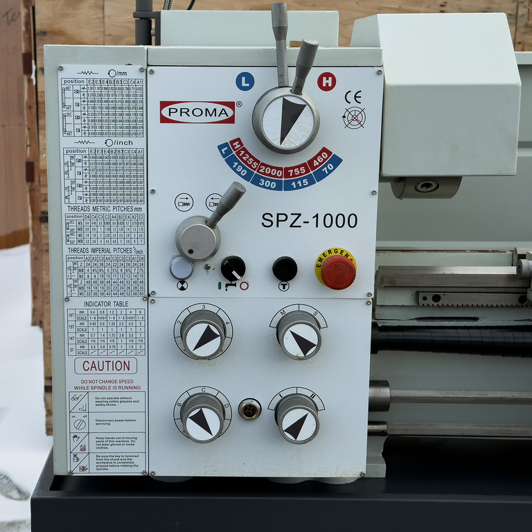 Универсальный токарный станок с УЦИ Proma SPZ-1000 — фото 3