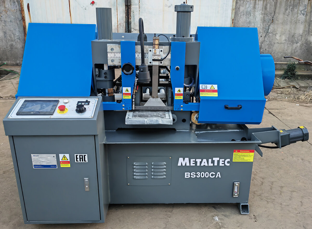 Автоматический колонный ленточнопильный станок MetalTec BS 300 ZA поворот до 60° — фото 4